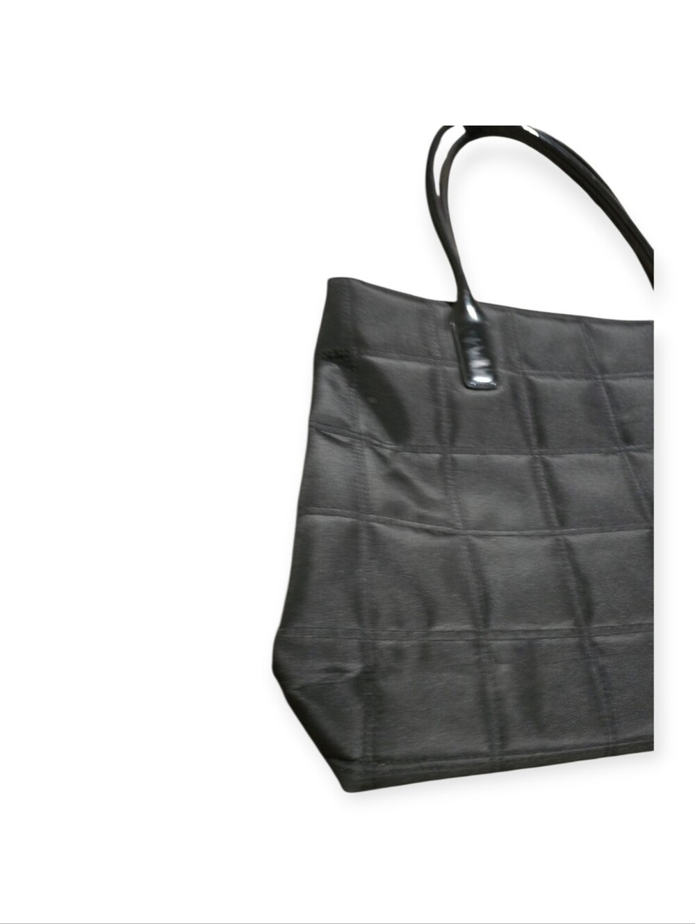 Givenchy Parfums tote bag in black quilted nylon with patent leather handles. - Picture 5 of 10